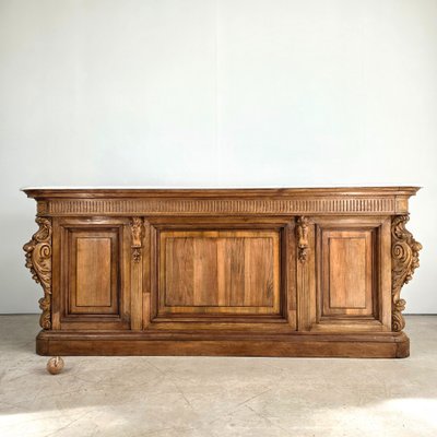 Bar en noyer d'époque Napoléon III 