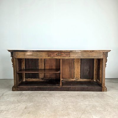 Bar en noyer d'époque Napoléon III 