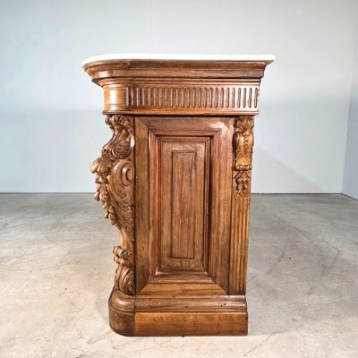 Bar en noyer d'époque Napoléon III 
