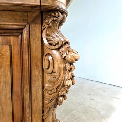 Bar en noyer d'époque Napoléon III 
