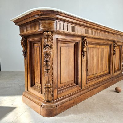 Bar en noyer d'époque Napoléon III 