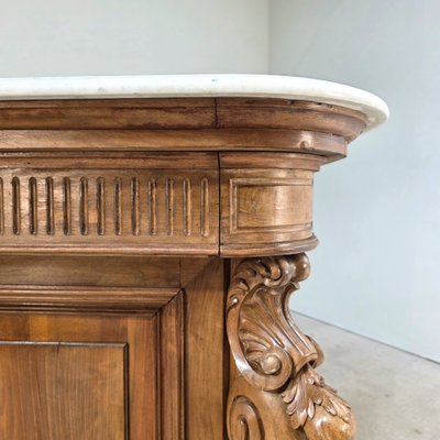 Bar en noyer d'époque Napoléon III 