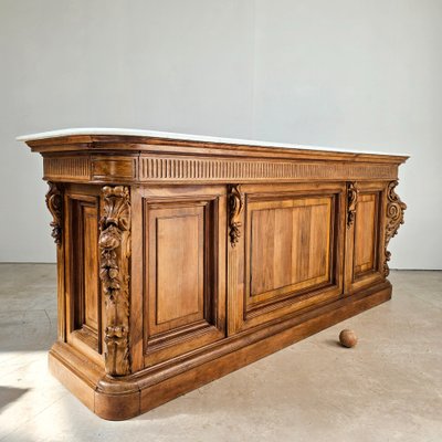 Bar en noyer d'époque Napoléon III 