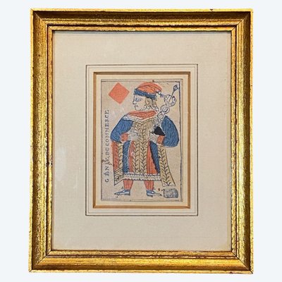 Valet de Carreau renommé le "Génie du Commerce" - Epoque Révolutionnaire
