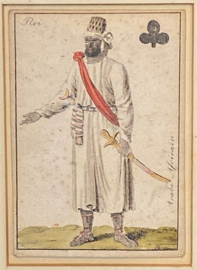 Playing cards - Queen and King of Clubs and the 6 of Spades - Empire period