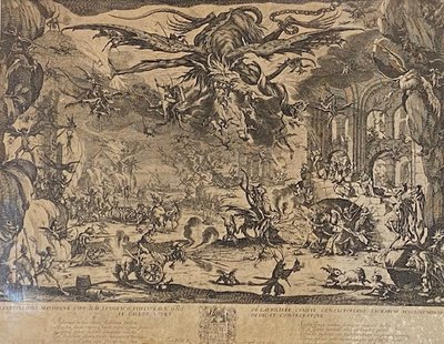 Jacques Callot (1592-1635) - "The Temptation of Saint Anthony" - Etching