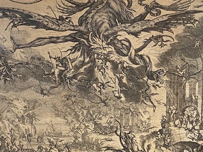 Jacques Callot (1592-1635) - "The Temptation of Saint Anthony" - Etching