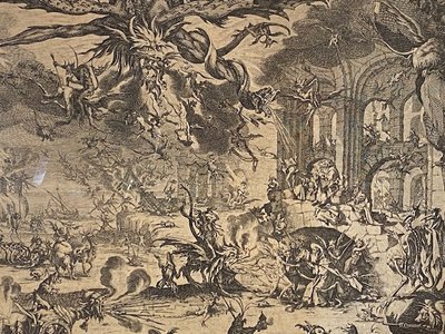 Jacques Callot (1592-1635) - "The Temptation of Saint Anthony" - Etching