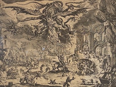 Jacques Callot (1592-1635) - "The Temptation of Saint Anthony" - Etching