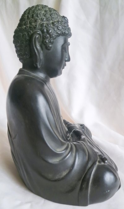 Statue d'art d'Asie représente un bouddha en bronze 