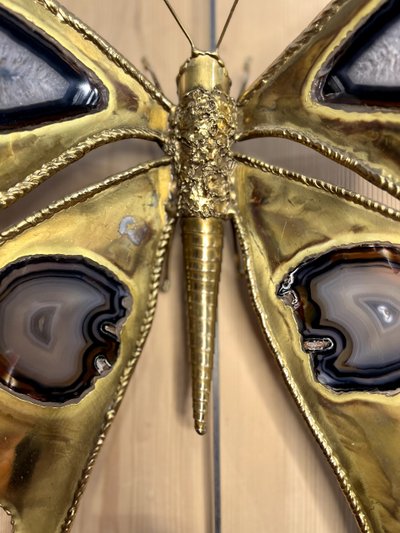 Henri FERNANDEZ Pair of Papillon sconces