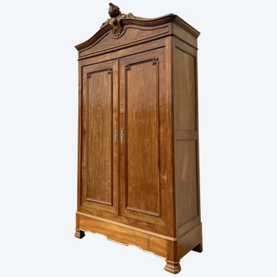 Louis Philippe period shell cabinet in walnut circa 1830