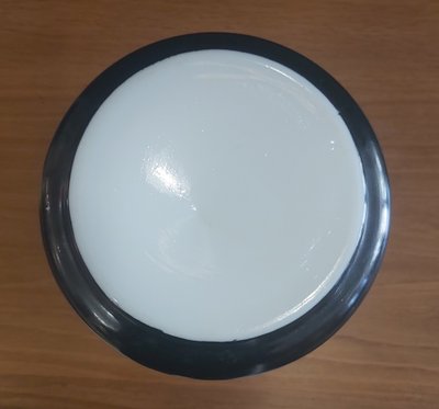 Vase aus Opalglas mit Heidehahndekor 
