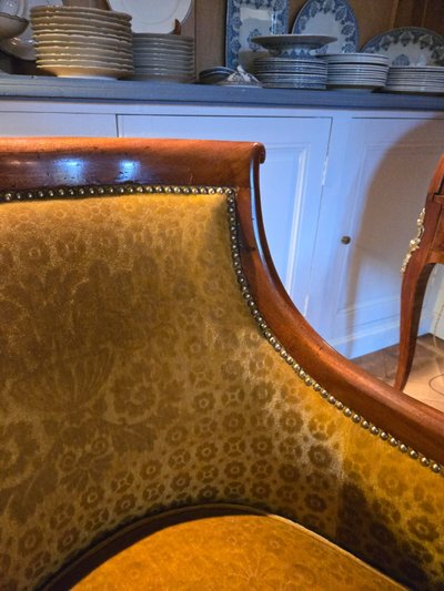 Pair of Gondola Seats, Attributed to A. Gaillard, Empire Period (1804-1815)