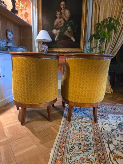 Pair of Gondola Seats, Attributed to A. Gaillard, Empire Period (1804-1815)