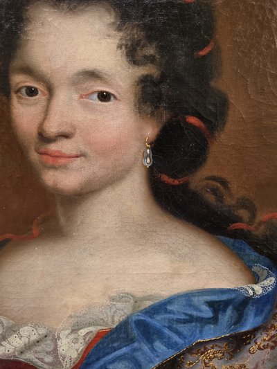 Portrait of a Nobleman Known as La Fontange, Oil on Canvas, 17th Century