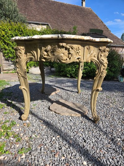 Louis XV Rocaille Style Center Table, Second Half of the 19th Century