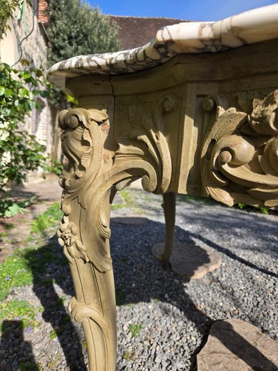 Louis XV Rocaille Style Center Table, Second Half of the 19th Century