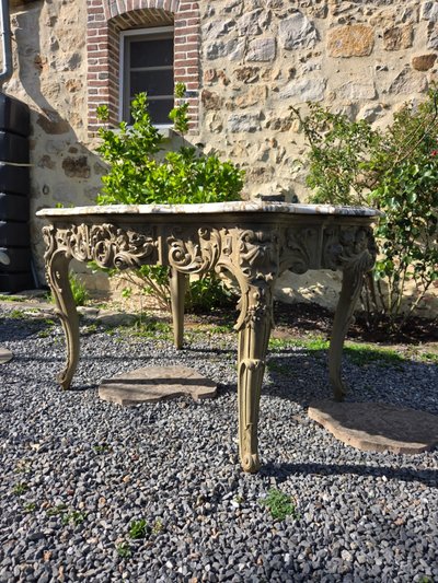 Louis XV Rocaille Style Center Table, Second Half of the 19th Century