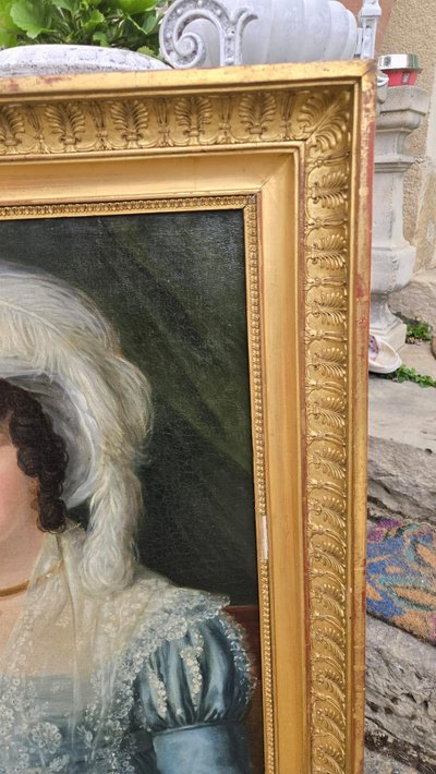 Ritratto di donna in miniatura, periodo Impero