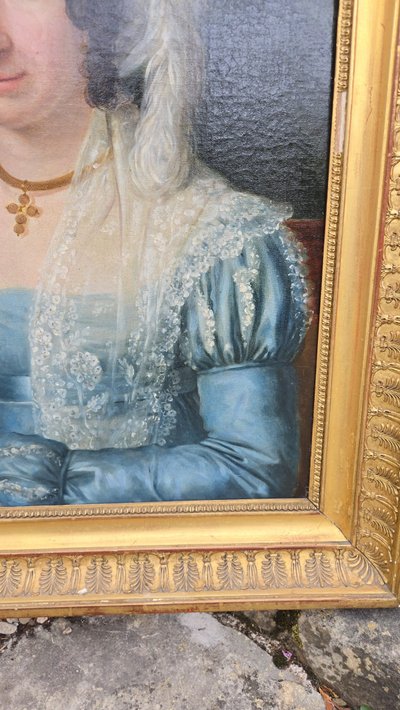 Ritratto di donna in miniatura, periodo Impero
