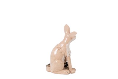 Valerie Courtet. Fennec in gres smaltato. Opera contemporanea.LS6422959P