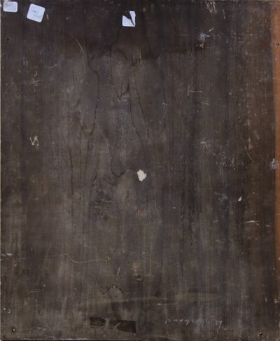 Portrait d'une femme dans un jardin, peinture à l'huile sur panneau par Jan Van Beers 1900