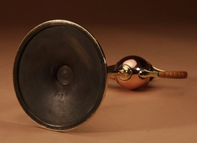  Lampada a olio a forma di sigaro in stile Art Nouveau di Jan Eisenlöffel, progettata per WMF, circa 1900.