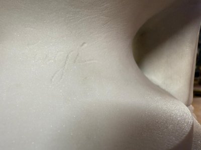 BUSTO IN MARMO MADAME RECAMIER FIRMATO PUGI