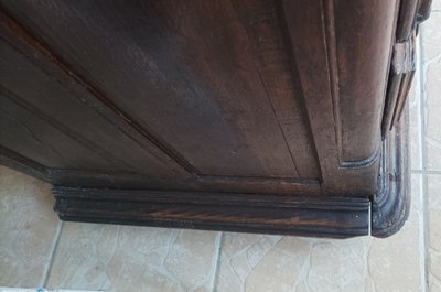 Louis XIV wardrobe in solid oak, 18th century