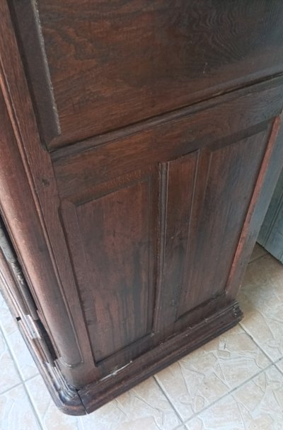 Louis XIV wardrobe in solid oak, 18th century