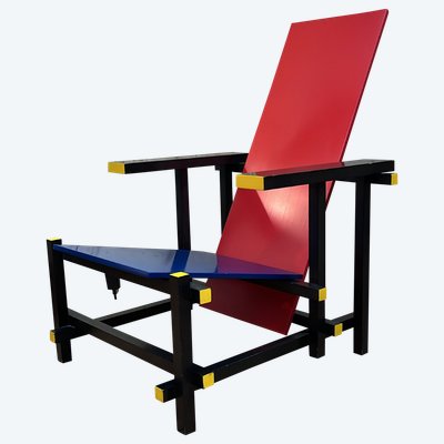 Gerrit THOMAS RIETVELD Chaise Rouge & Bleue Cassina