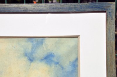 Aquarell von Frank Will, das die Ufer der Seine in Paris mit der Pont des Arts um 1940 zeigt