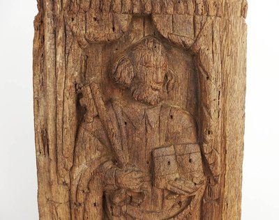 Oak panel depicting Saint Peter