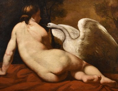 Léda Et Le Cygne, Peintre Français De La Fin Du XVIIIe