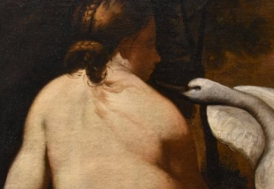 Léda Et Le Cygne, Peintre Français De La Fin Du XVIIIe