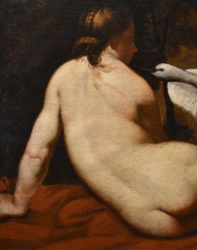 Léda Et Le Cygne, Peintre Français De La Fin Du XVIIIe