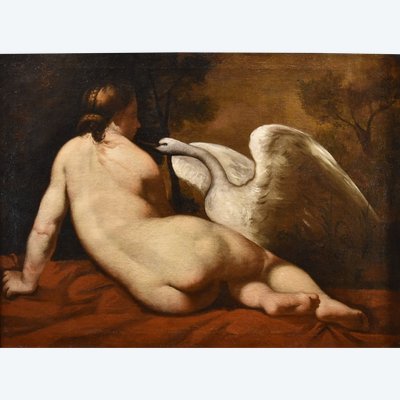 Léda Et Le Cygne, Peintre Français De La Fin Du XVIIIe