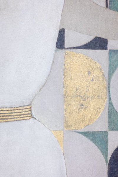 Tela dipinta raffigurante un'elegante donna degli anni Cinquanta. Contemporaneo.  LS6438B678P