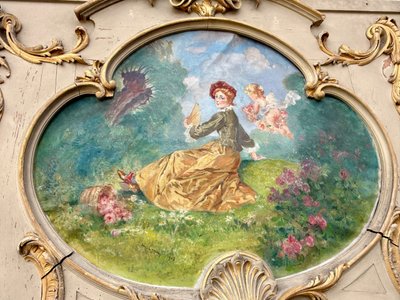 ENSEMBLE DE SIX BOISERIES LOUIS XV
