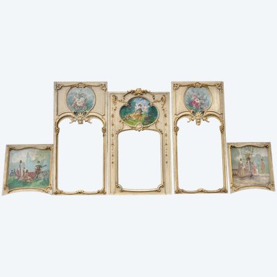 ENSEMBLE DE SIX BOISERIES LOUIS XV