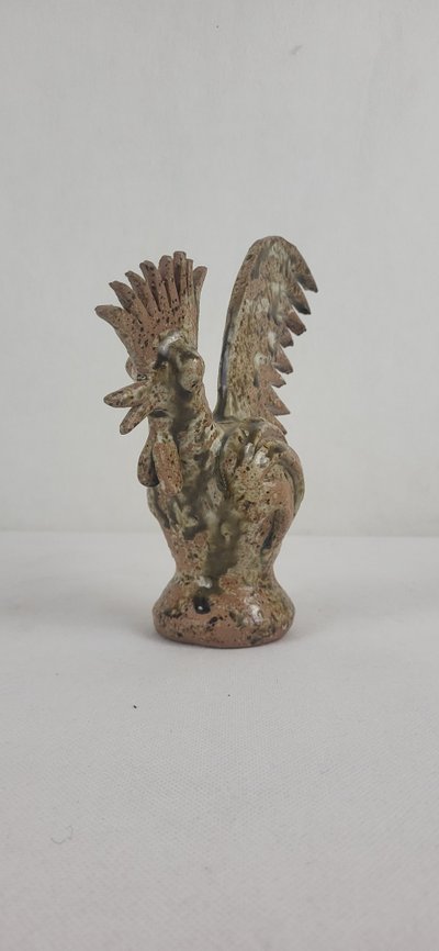 Coq en grès - Pierre Lion (1915-1978) 