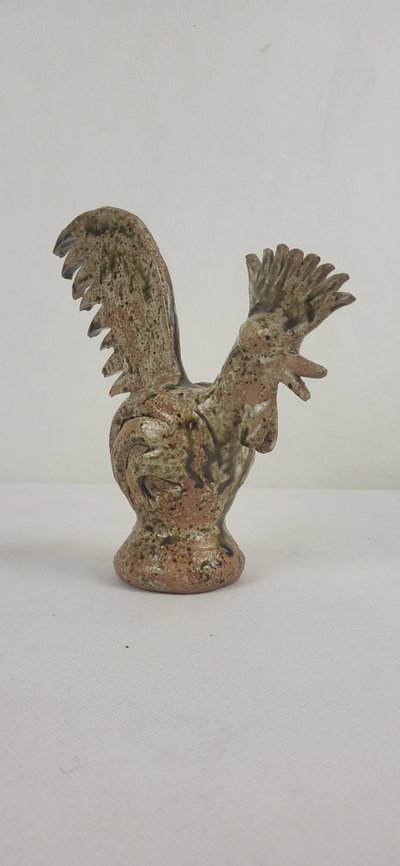 Coq en grès - Pierre Lion (1915-1978) 