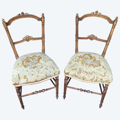 Two Louis XVI style chairs