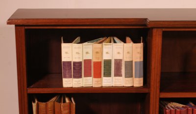 Grande libreria aperta in noce del XIX secolo - Inghilterra