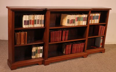Grande libreria aperta in noce del XIX secolo - Inghilterra