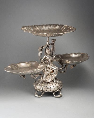 Jugendstil-Display aus Sterlingsilber, 19. Jahrhundert