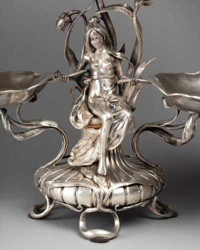 Jugendstil-Display aus Sterlingsilber, 19. Jahrhundert