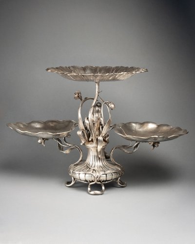 Jugendstil-Display aus Sterlingsilber, 19. Jahrhundert