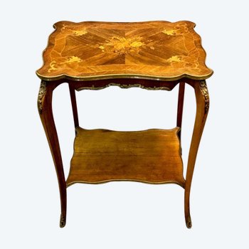 Louis XV style side table, 19th century